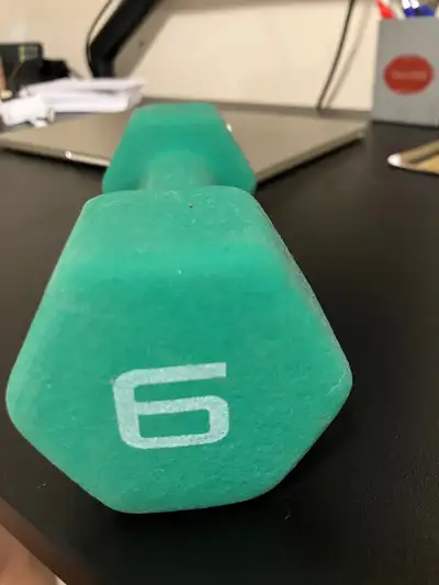 6 lb neoprene dumbbell , View more