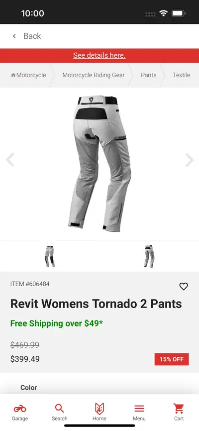 I'm selling these Rev'It women's motorcycle pants, size 38, in excellent used condition, perfect for...