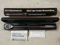 Pittsburgh Pro 239 Professional Drive Click Stop Torque Wrench