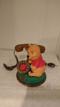 unique treasures house, winnie the pooh phone