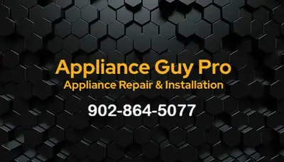 Appliance Guy Pro.  Call 902-864-5077, View more
