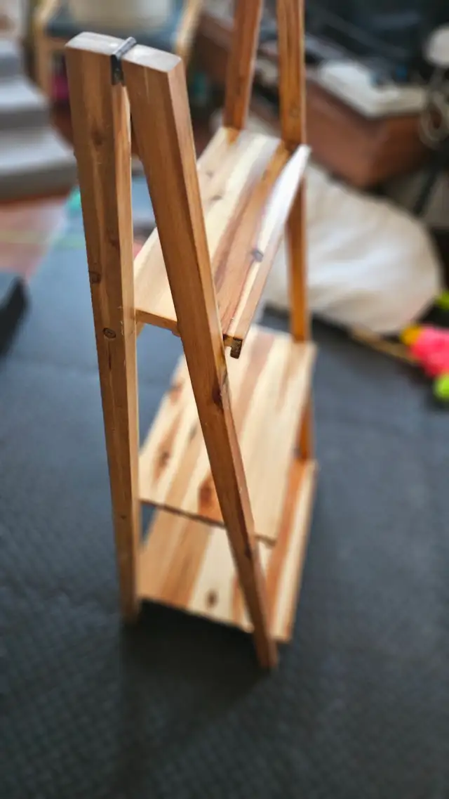 Solid wood acacia foldable shelving unit - brand new in Bookcases & Shelving Units in City of Toronto - Image 4