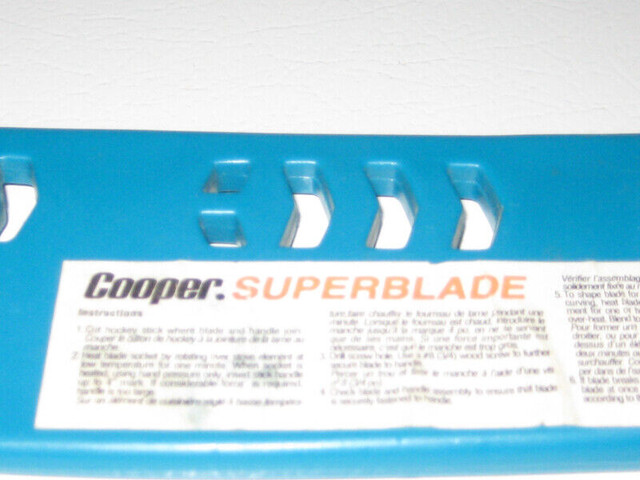 Black Vintage Cooper Street Hockey Superblade Goalie Stick Replacement Blade 