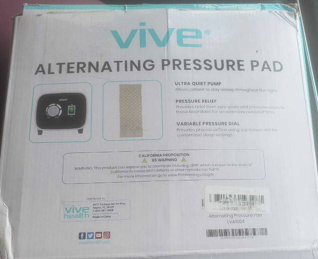 VIVE alternating pressure bed pad dans Santé et besoins spéciaux  à Hamilton - Image 2