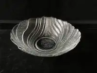 Beautiful Crystal Bowl with Swirl Design