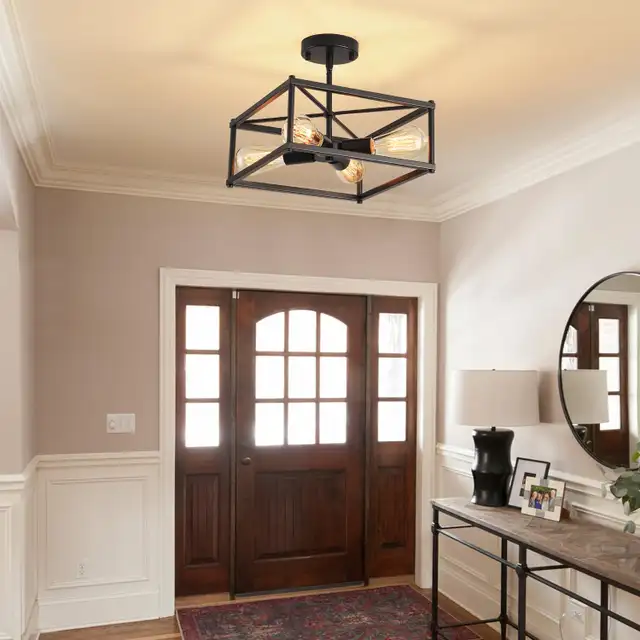 Semi Flush Mount Ceiling Light BNIB in Indoor Lighting & Fans in Markham / York Region - Image 3