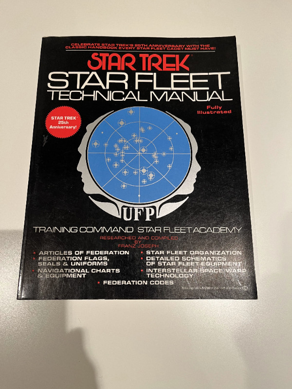 Star Trek - Star Fleet Technical Manual by Franz Joseph in Comics & Graphic Novels in Oakville / Halton Region
