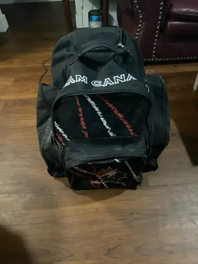  two bags of hockey gear , View more