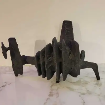 Vintage Brutalist sculpture, View more