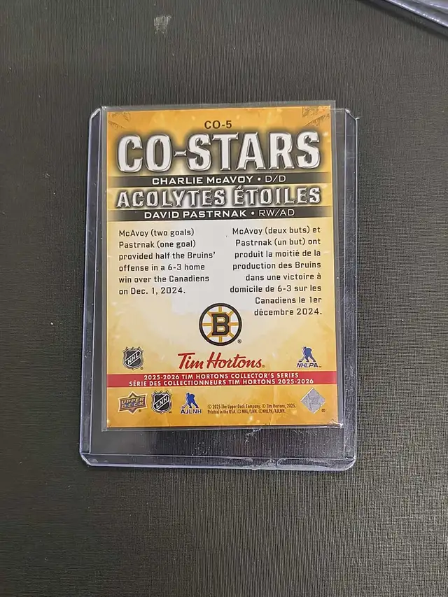 2025 UD Tim Hortons CO-STARS DAVID PASTRNAK & CHARLIE MCAVOY C | Arts ...