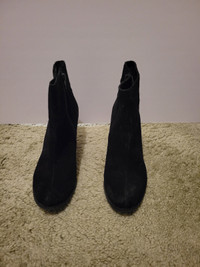 Women's Black Wedge Boots