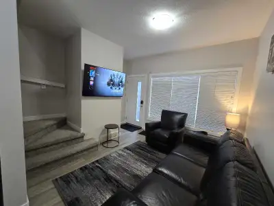 Tastefully furnished house. Comes with Two large bedrooms and Two 4 piece bathrooms for rent. With L...
