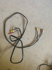 Tv connector cable red white and yellow 
