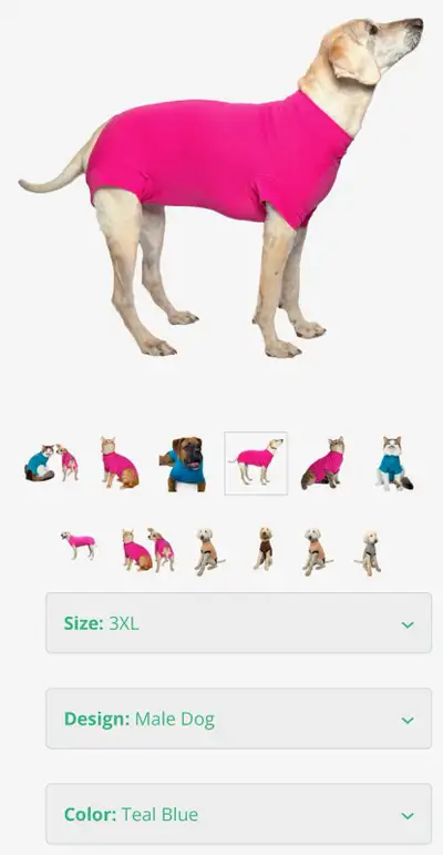 PET RECOVERY SUIT SIZE XXXL BRAND NEW, View more