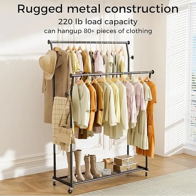 NEW IN BOX TechSpanner ® Double Rods Clothes Rack in Storage & Organization in Oakville / Halton Region - Image 6