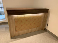 Slick columbia walnut Reception Counter (without desk)