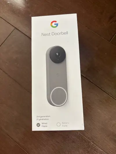 Brand New Google Nest Doorbell (Wired, 2nd Gen), View more