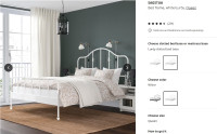 IKEA Queen Bed Frame with Mattress