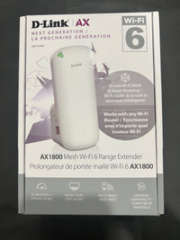 D-Link AX1800 Mesh WiFi 6 Range Extender