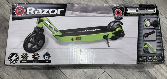 Razor Black Label E90 Electric Scooter- Green used in Skateboard in Oshawa / Durham Region - Image 8