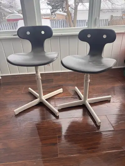 Two height adjustable IKEA desk chairs. $15 each