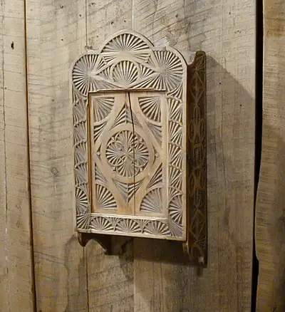cupboard - antique chip-carved cupboard for sale, View more