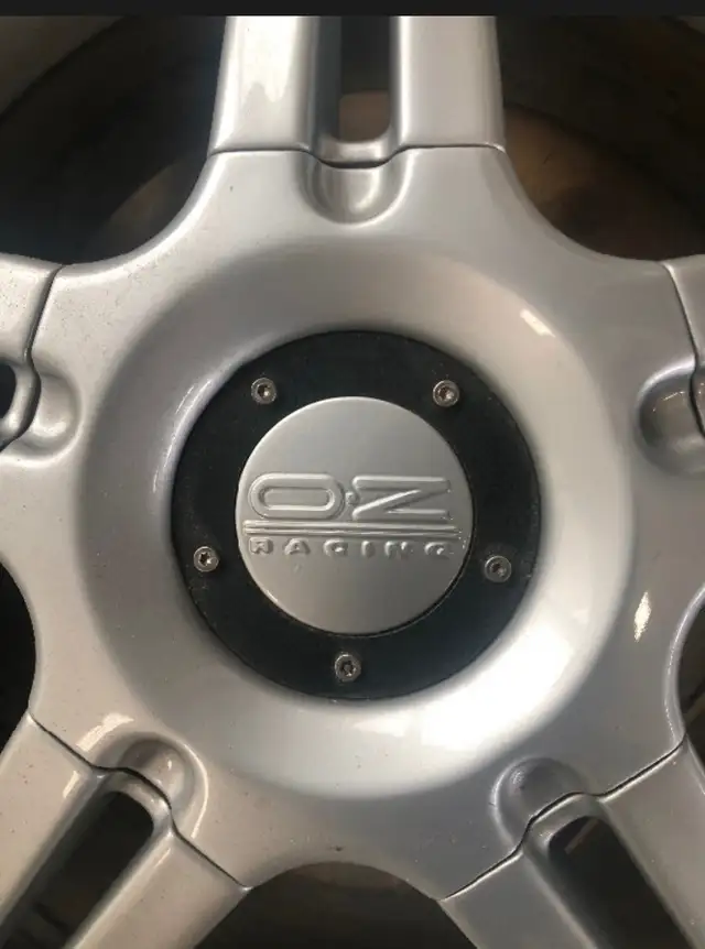 OZ rims and tires 17 x 8 retro 5x120 clean 235/40r17 in Tires & Rims in Markham / York Region - Image 6