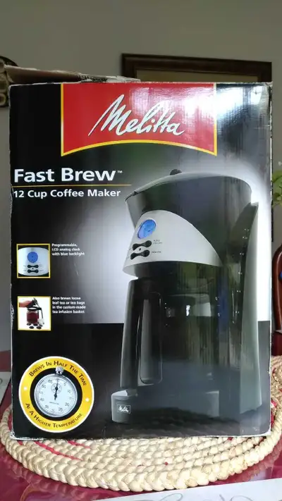 Melitta Fast Brew 12 cup coffee maker, new in box, View more