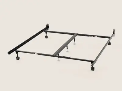 Full/Queen/King Metal Bed Frame With Casters, View more