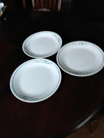 Vintage Corelle Rosemarie Pattern Dinner Plates, View more