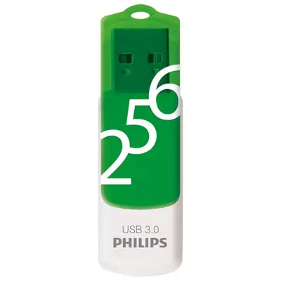 Philips PHMMD256GVIVU3CA Vivid 256GB USB 3.0 Flash Drive - Green Transfer your files or store them f...