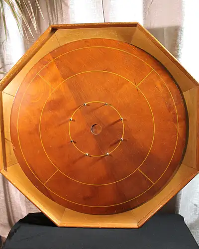 Made in Canada by Cana Craft, this 27" octagonal classic game has seen plenty of fun and laughter (...