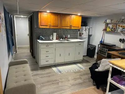 A one bedroom basement apartment. Shared laundry. No pets. No smoking. Separate entrance. Not access...