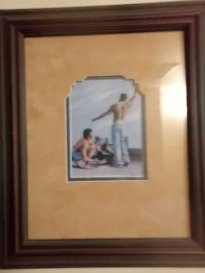 Men at Leisure Framed Print, View more