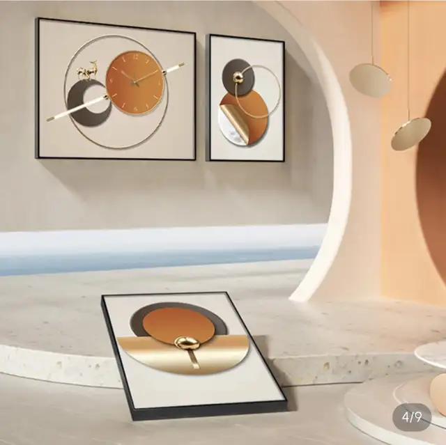 3Pcs Geometric Wall Clock Decor Set in Home Décor & Accents in Markham / York Region - Image 4