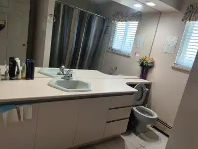 Furnished room in a house