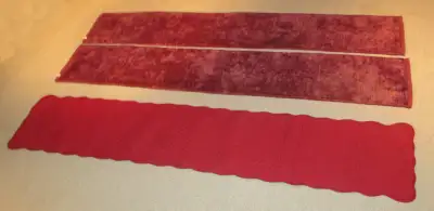 3 Good Condition Long Narrow Table Cloths/Runners, View more