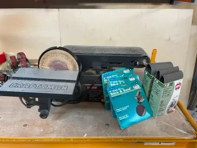 Craftsman ponceuse à courroie/à disque, View more