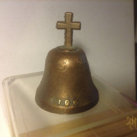 ANTIQUE VINTAGE BRASS BELL 1786