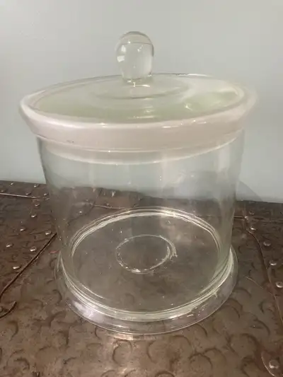 Antique Circa 1910 Large Glass Candy Jar, View more