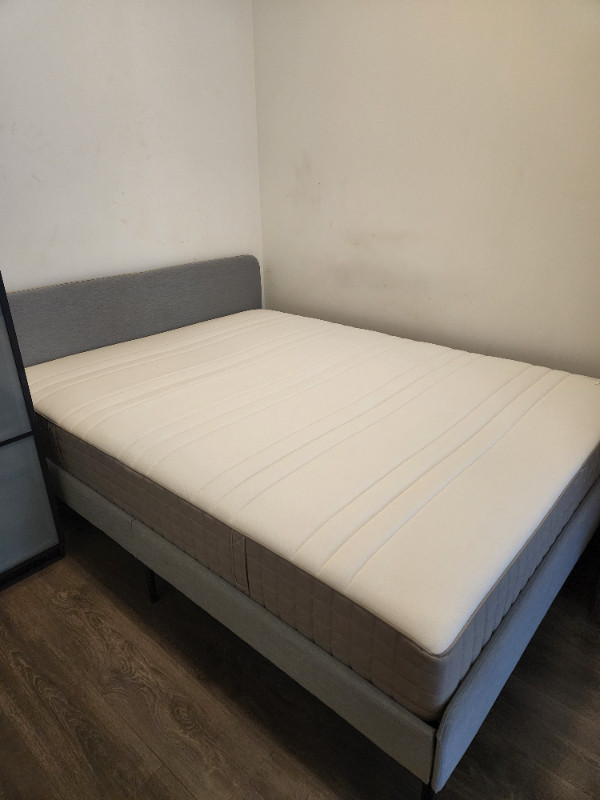 Queen Bed Frame + Mattress for sale in Beds & Mattresses in City of Toronto