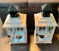 Wood Candle Lanterns For Sale