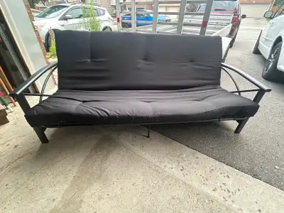 Black metal Futon, View more