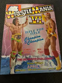 WWE WWF MINI Posters Hogan Andre Wrestlemania Booth 264