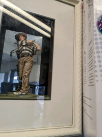 Cadre 3D d'un golfeur