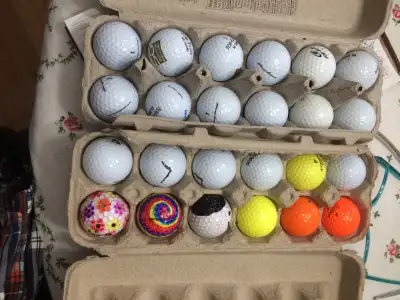Golf balls in good condition some new$5 per dozen i have 20 doze, View more