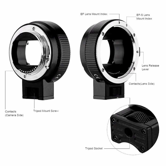 EF to NEX/E-Mount convertor for Canon  lenes on Sony in Cameras & Camcorders in Markham / York Region - Image 4