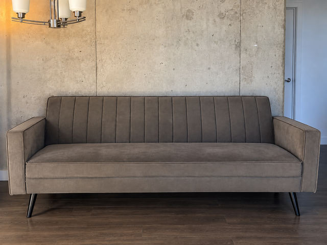Modern Grey Futon / Sofa Bed – $150 OBO
