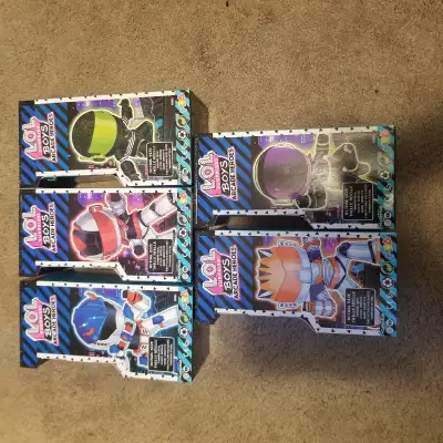 L.O.L. Surprise! Boys Arcade Heroes – Action Figure Doll with 15 Surprises Set of 5 - BNWT "Get read...