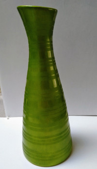 Vintage Green Vase with angled top